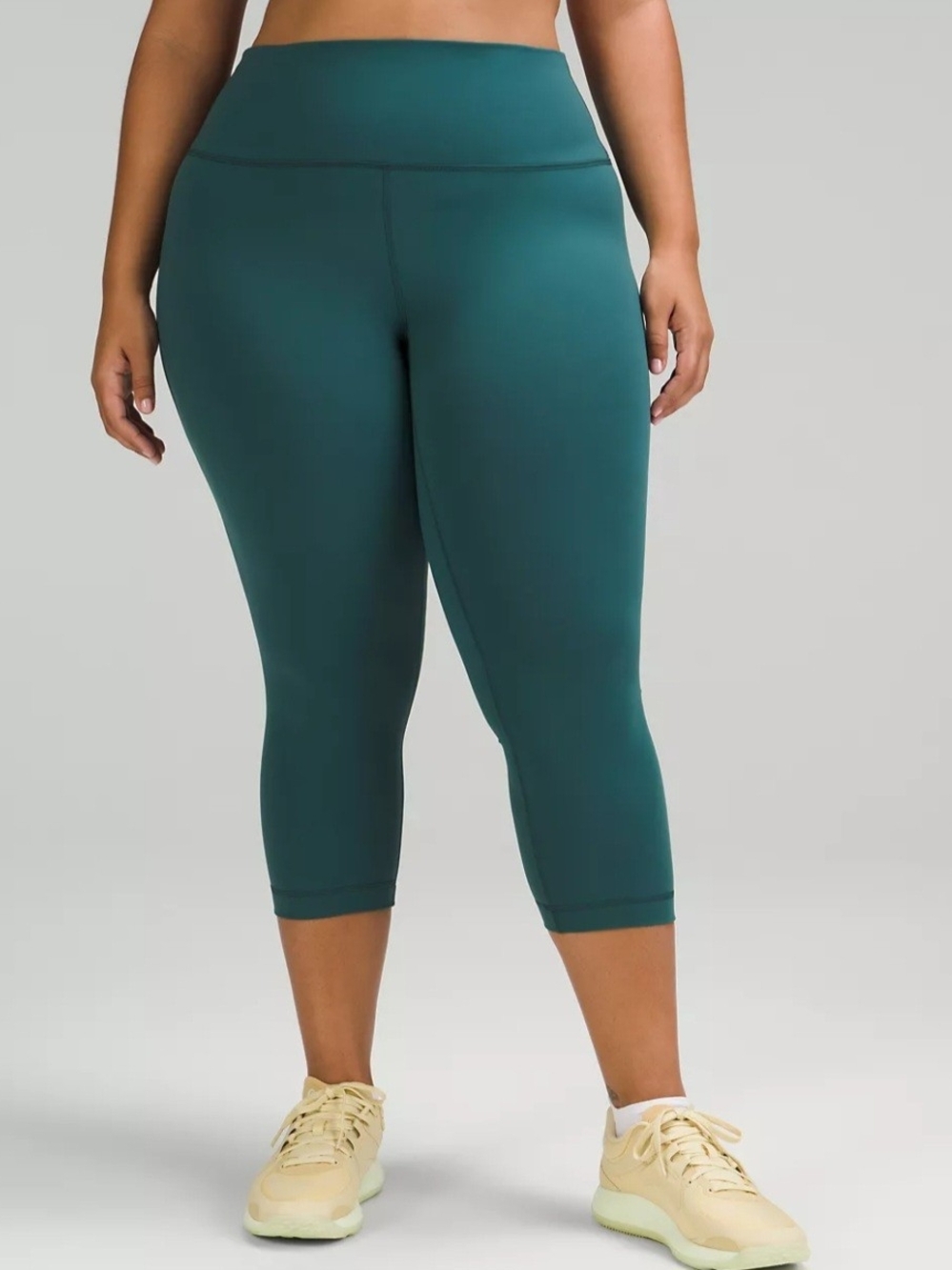 Lululemon Wunder Train High-Rise Crop 21" - Green Jasper (Size 6)